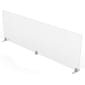 MooreCo Freestanding Desktop Divider, 24"H x 72"W, Clear Acrylic (45266)