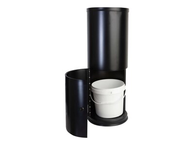 Handyclean Floor Standing Wipe Dispenser, Black Stainless Steel Matte (MC7209)
