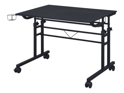 Techni Mobili 36" Mobile Desk, Black (RTA-3800SU-BK)