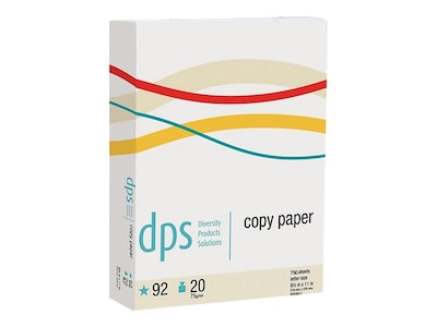 Diversity Products Solutions by Staples 8.5 x 11 Multipurpose Paper, 20 lbs., 92 Brightness, 750 S