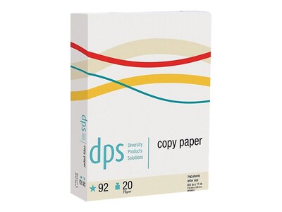 Diversity Products Solutions by Staples 8.5 x 11 Multipurpose Paper, 20 lbs., 92 Brightness, 750 S