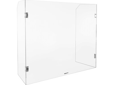 Mount-It! Freestanding Sneeze Guard, 23.6H x 27.5W, Clear Plexiglass (MI-9013)