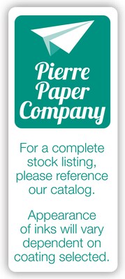 Custom Print Advertising Label, 1 x 2 Rectangle, 1 Standard Color, 1-Sided, 250 Labels/Roll