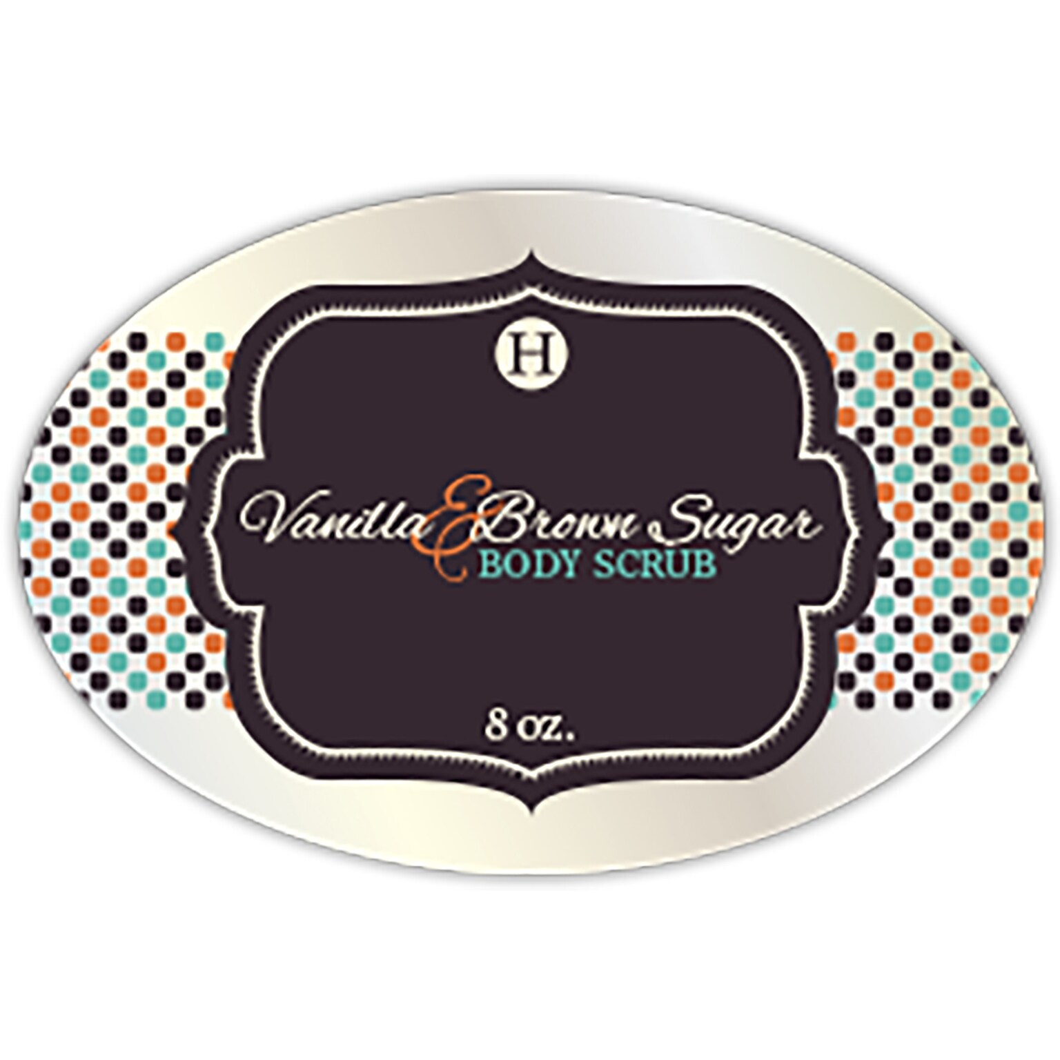 Custom Print Outdoor Label, 4 x 6 Oval, 1-Sided Full Color, 250 Labels/Roll