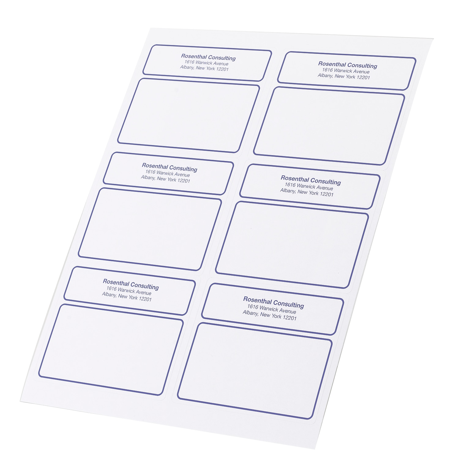 Custom Print Designer Mailing Labels Sheets, 600 Labels/Pack