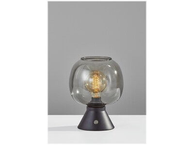 Adesso Ashton Incandescent Table Lamp, Matte Black (3436-01)