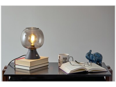 Adesso Ashton Incandescent Table Lamp, Matte Black (3436-01)