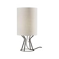 Adesso Melody LED Table Lamp, White/Black (3308-01)