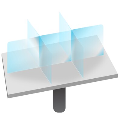 SeparationScreen 24 x 32 6 Person Tabletop Separation Screen (SC041523)