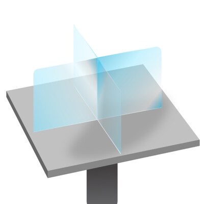 SeparationScreen 24 x 36 4 Person Tabletop Separation Screen (SC041518)