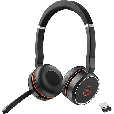 Jabra EVOLVE Wireless Noise Canceling UC Stereo Headset, Black (7599-838-109)