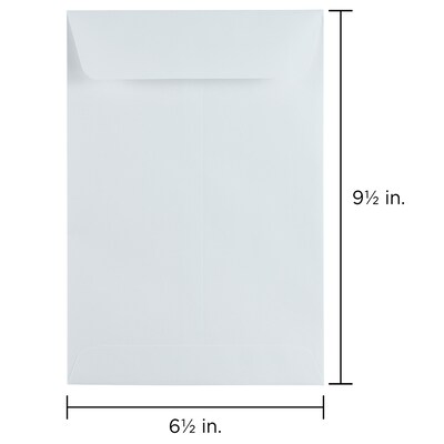 JAM Paper 6.5 x 9.5 Open End Catalog Envelopes, White, 50/Pack (1623193i)