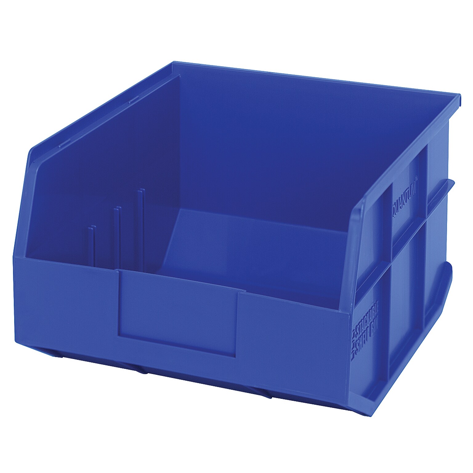 Quantum Storage Systems Open Lid Storage Bin, Blue, 6/Carton (SSB425BLCT)