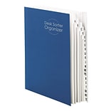 Smead Desk File/Sorter, Alphabetic (A-Z), 20 Dividers, Letter Size, Blue (89282)