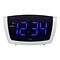 Equity By La Crosse 1.8 Inch LED Blue Digit Alarm Clock with USB charging port (75904)