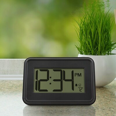 La Crosse Technology Wall/Table Clock, 4.9" x 7.15" x 0.85" (513-113)