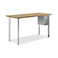 HON Coze 48"W Desk, w/U-Storage, Natural Recon and Silver (HONRPL2448N1P6S)