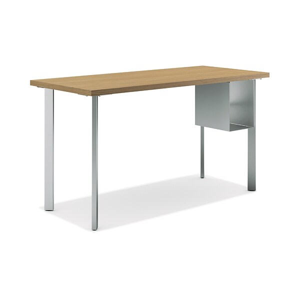 HON Coze 48W Desk, w/U-Storage, Natural Recon and Silver (HONRPL2448N1P6S)