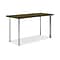 HON Coze 48W Desk, Florence Walnut and Silver (HONRPL2448FWP6)