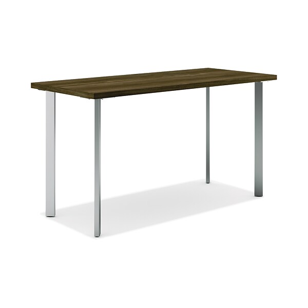HON Coze 48W Desk, Florence Walnut and Silver (HONRPL2448FWP6)