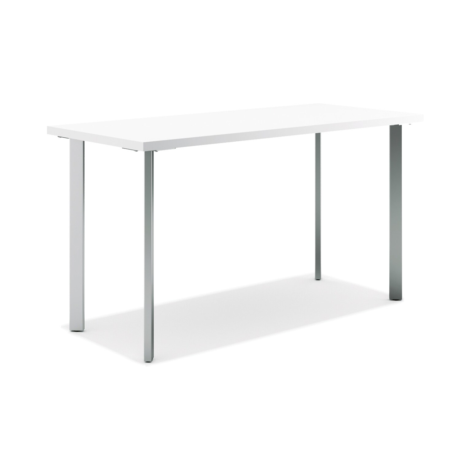 HON Coze 54W Desk, Designer White and Silver (HONRPL2454DWP6)
