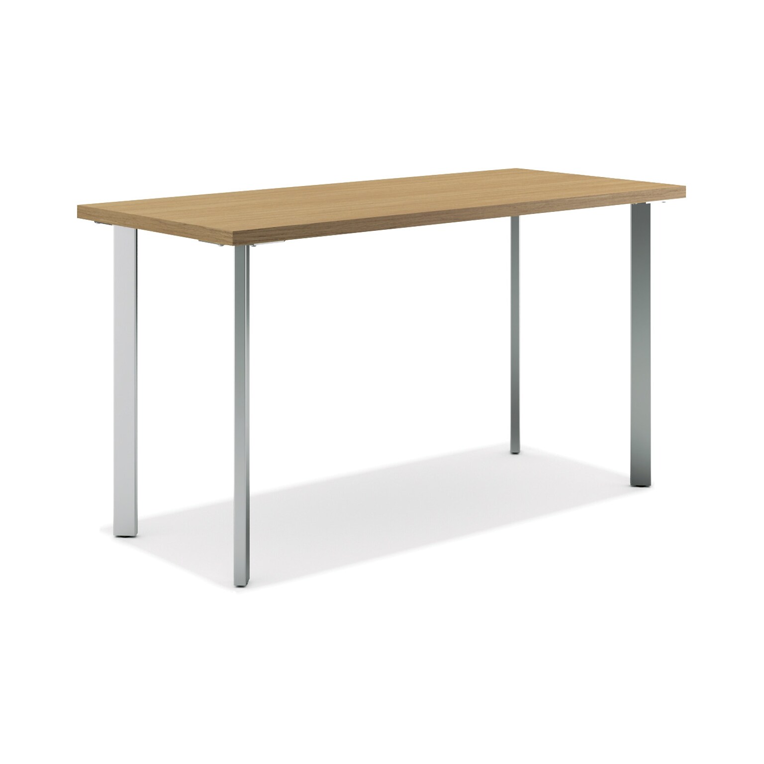 HON Coze 48W Desk, Natural Recon and Silver (HONRPL2448N1P6)