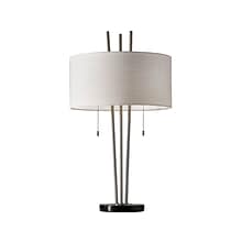 Adesso Anderson Incandescent/CFL Table Lamp, Brushed Steel (4072-22)