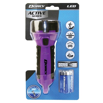 Dorcy 6.5" 55-Lumen Floating Flashlight, Purple (41-2508)