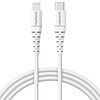 Naztech 14138 4 ft. Fast Charge MFi Lightning to USB-C Cable, White