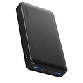 Naztech 20,000 mAh 18 Watt PD+QC Fast Charge High-Capacity Fabric Power Bank, Black (15143)