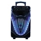 Naxa NDS-1233 Bluetooth Portable 12-Inch Party Speaker with Disco Light, Black