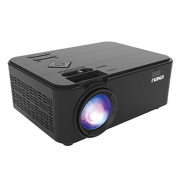 Naxa NVP-1000 150-Inch Home Theater LCD Projector with Bluetooth, Black
