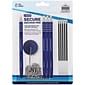 Nadex Coins 4-Pack Secure Counter Ballpoint Pens, Blue (NCS8-1180)