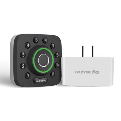 Ultraloq U-Bolt Pro 6in1 Bluetooth Fingerprint/Keypad Smart Deadbolt Lock w/Wi-Fi Bridge Adapter, Bl