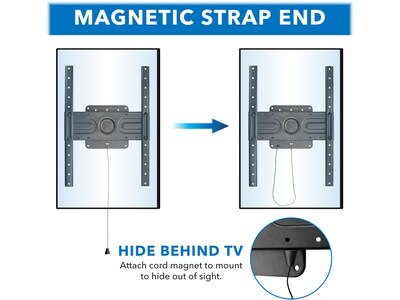 Mount-it! Articulating TV Wall Mount, Holds 37" to 80" Screens, Up to 110 Lbs. Max (MI-387)