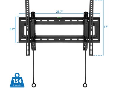 Mount-It! Premium Tilt Wall TV Mount, 154 Lbs. Max. (MI-382)