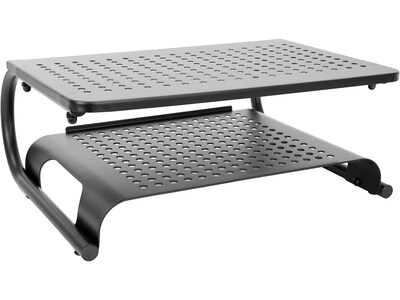 Mount-It! 2-Tier Monitor Stand, Up to 32, Black (MI-7361)