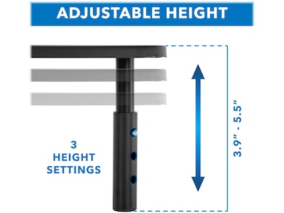 Mount-It! Adjustable Corner Monitor Stand, Up to 32", Black (MI-7362)