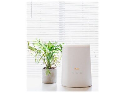 Crane Ultrasonic Cool Mist Console Humidifier, 1.2-Gallon, For Rooms 500 sq. ft., White (EE-6909)