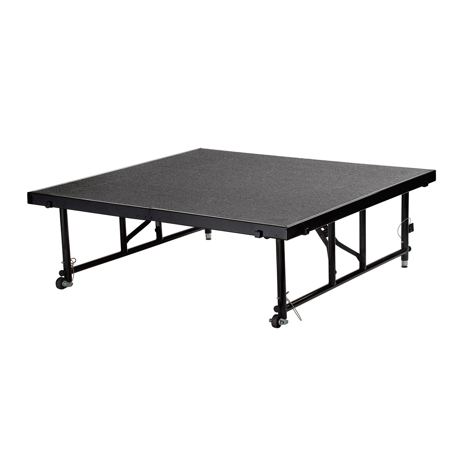 National Public Transfix Portable Stage, Gray, 16-24H x 48W x 48D