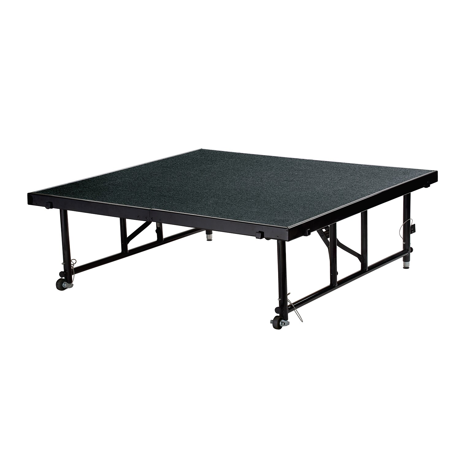 National Public Transfix Portable Stage, Black, 24-32H x 48W x 48D