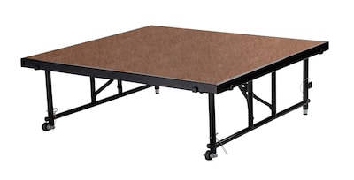 NPS® 16 -24 Height Adjustable 4 x 4 Transfix Stage Platform, Hardboard Floor (TFXS48481624HB)