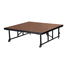 NPS® 16 -24 Height Adjustable 4 x 4 Transfix Stage Platform, Hardboard Floor (TFXS48481624HB)