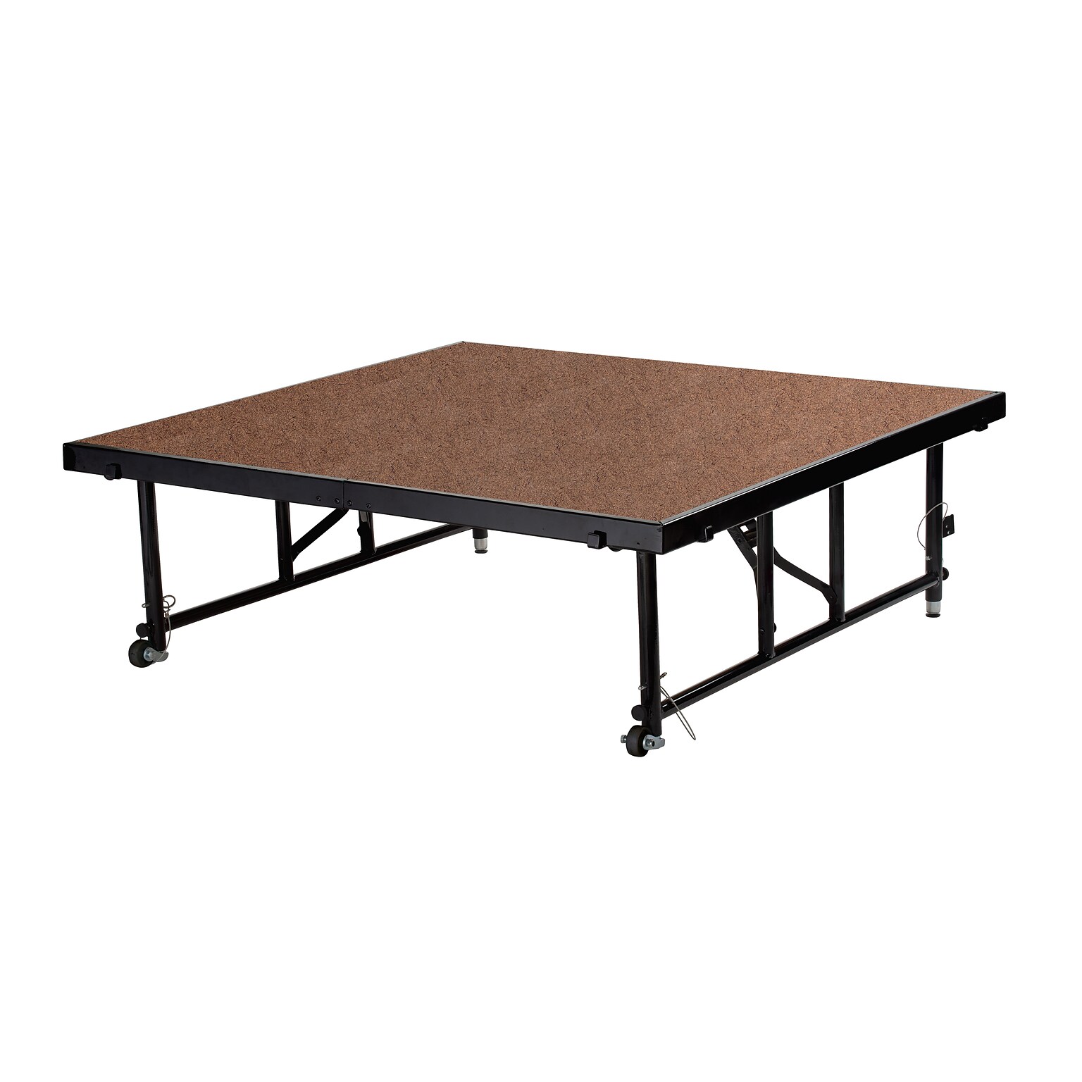 NPS® 16 -24 Height Adjustable 4 x 4 Transfix Stage Platform, Hardboard Floor (TFXS48481624HB)