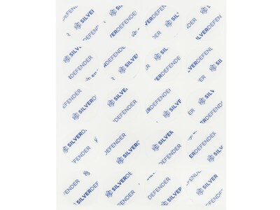 Silver Defender Round Elevator Button Die Cut, 4 x 0.14 Yds., Clear, 100/Pack (DC-001-ER-100)