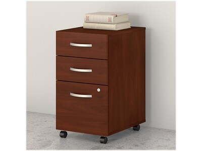 Bush Business Furniture Studio C 3-Drawer Mobile Vertical File Cabinet, Letter/Legal Size, Lockable,