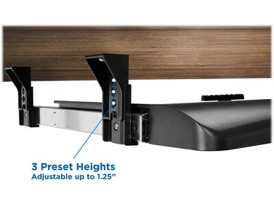 Mount-It! Adjustable Keyboard Shelf, Black (MI-7136)