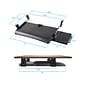Mount-It! Adjustable Keyboard Shelf, Black (MI-7136)