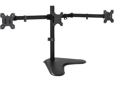 Mount-It! Adjustable Triple Monitor Stand, Up to 32, Black (MI-2789XL)