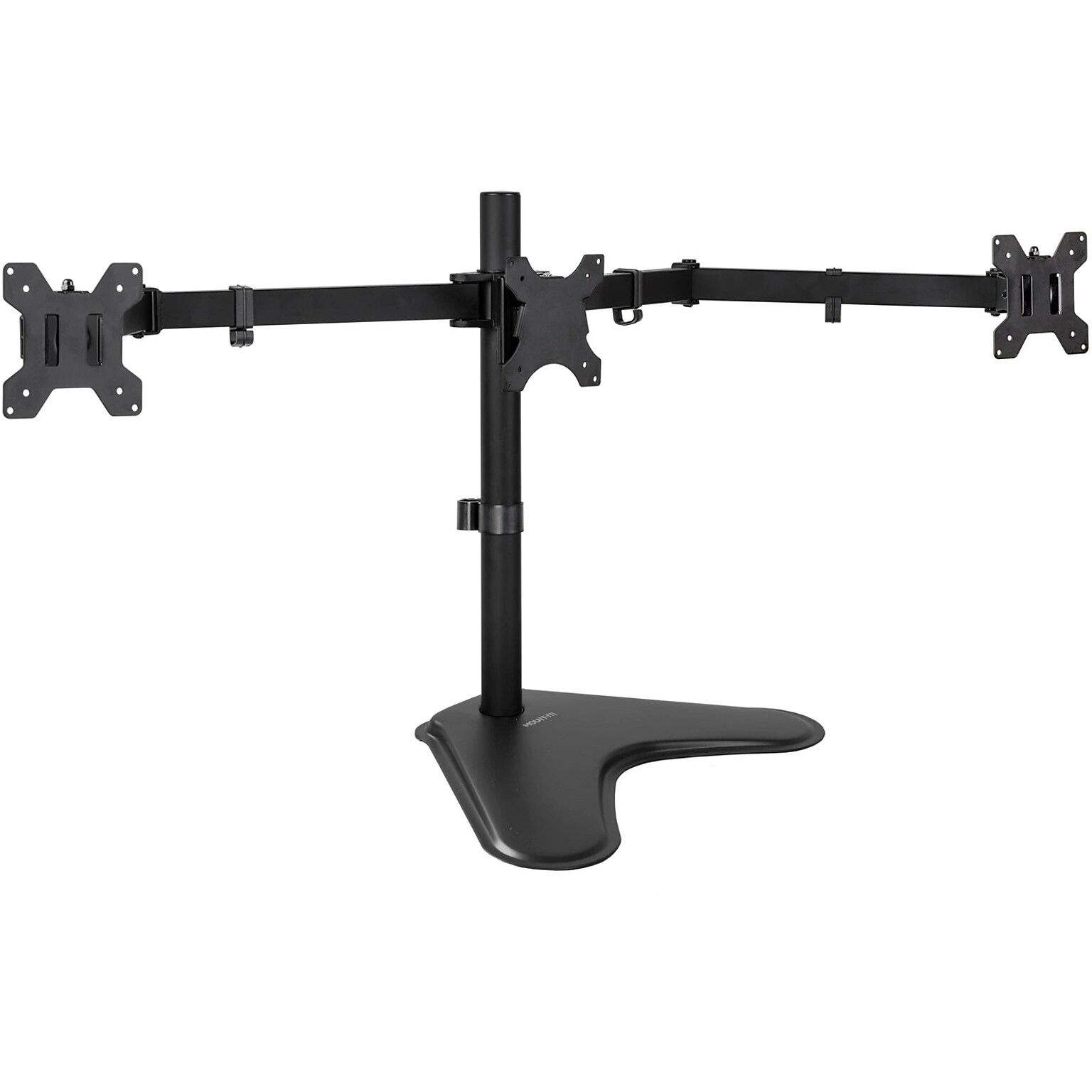 Mount-It! Adjustable Triple Monitor Stand, Up to 32, Black (MI-2789XL)